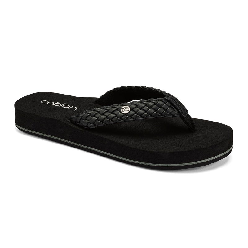 Cobian Women's Braided Bounce Flip Flop, Black, 10 UK/10 M US - Image 1
